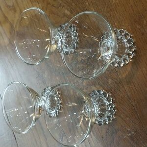 Vintage Candlewick Dessert Dishes Set of Four